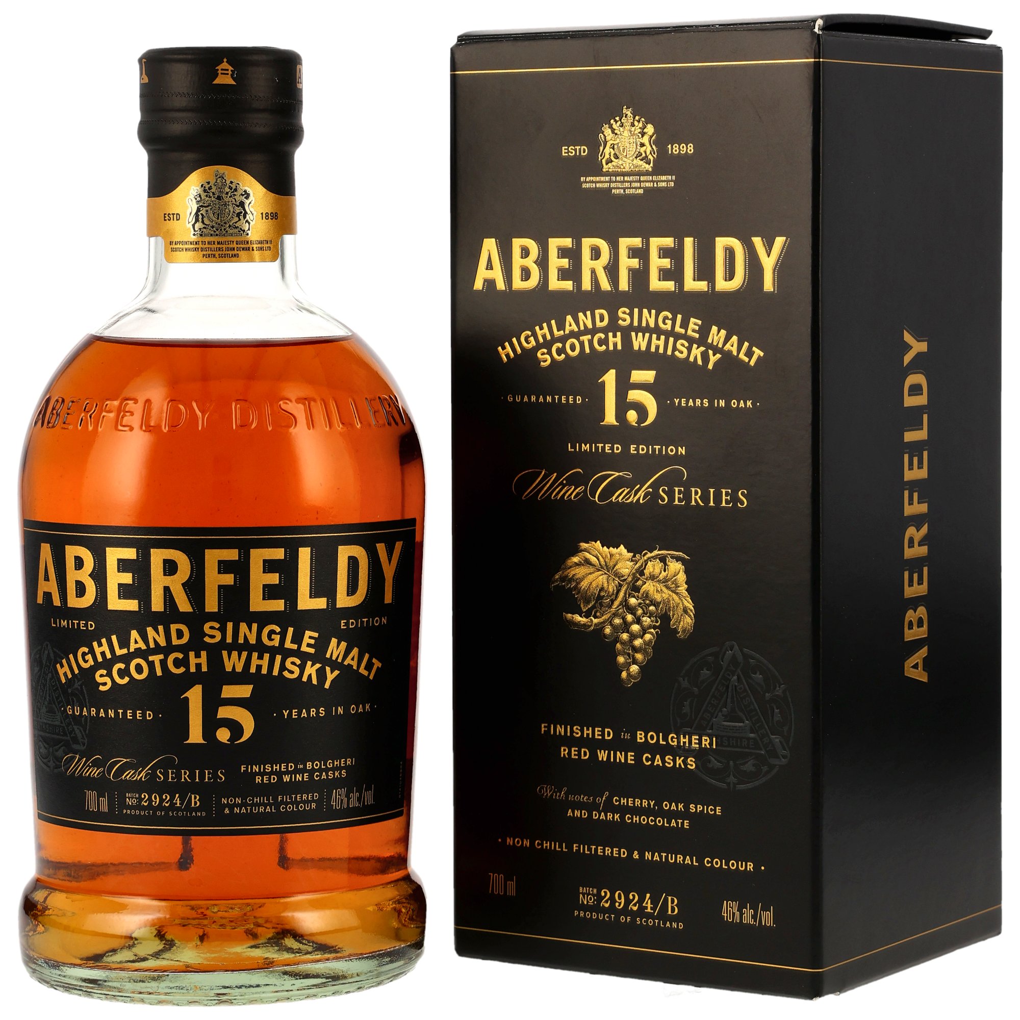 Aberfeldy 15 y.o. Bolgheri Red Wine Casks Finish - Limited Edition 46%
