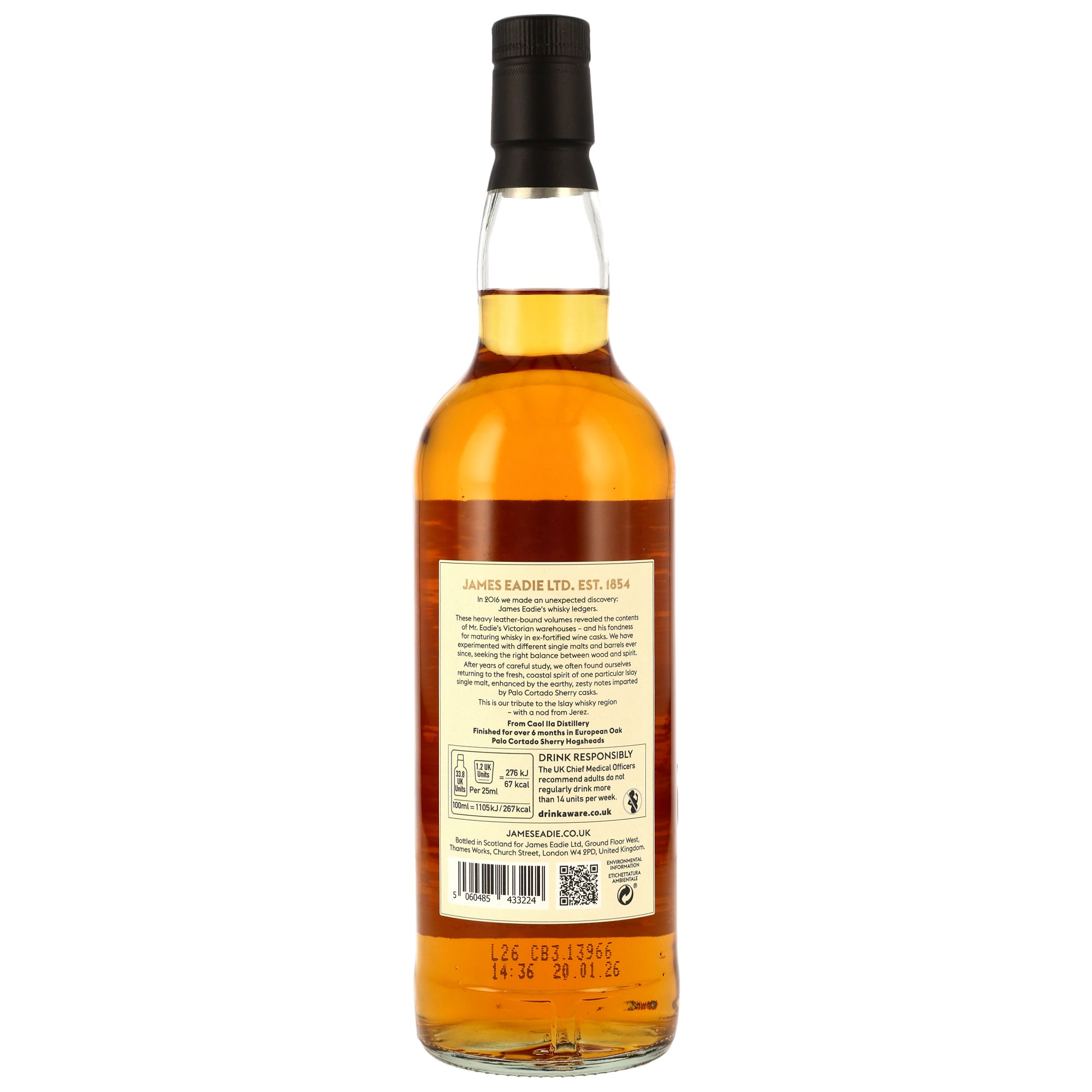 Islay Single Malt (Caol Ila) 8 y.o. - Palo Cortado Sherry Hogsheads Finish - James Eadie