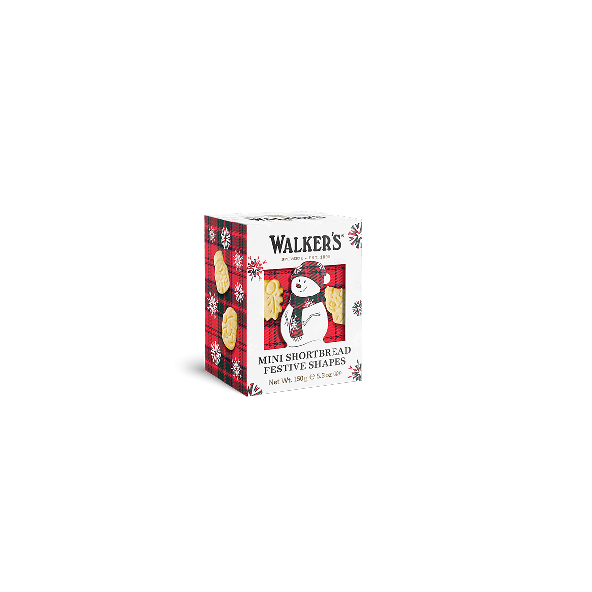 Walkers Shortbread – Mini Shortbread Snowman 150g.