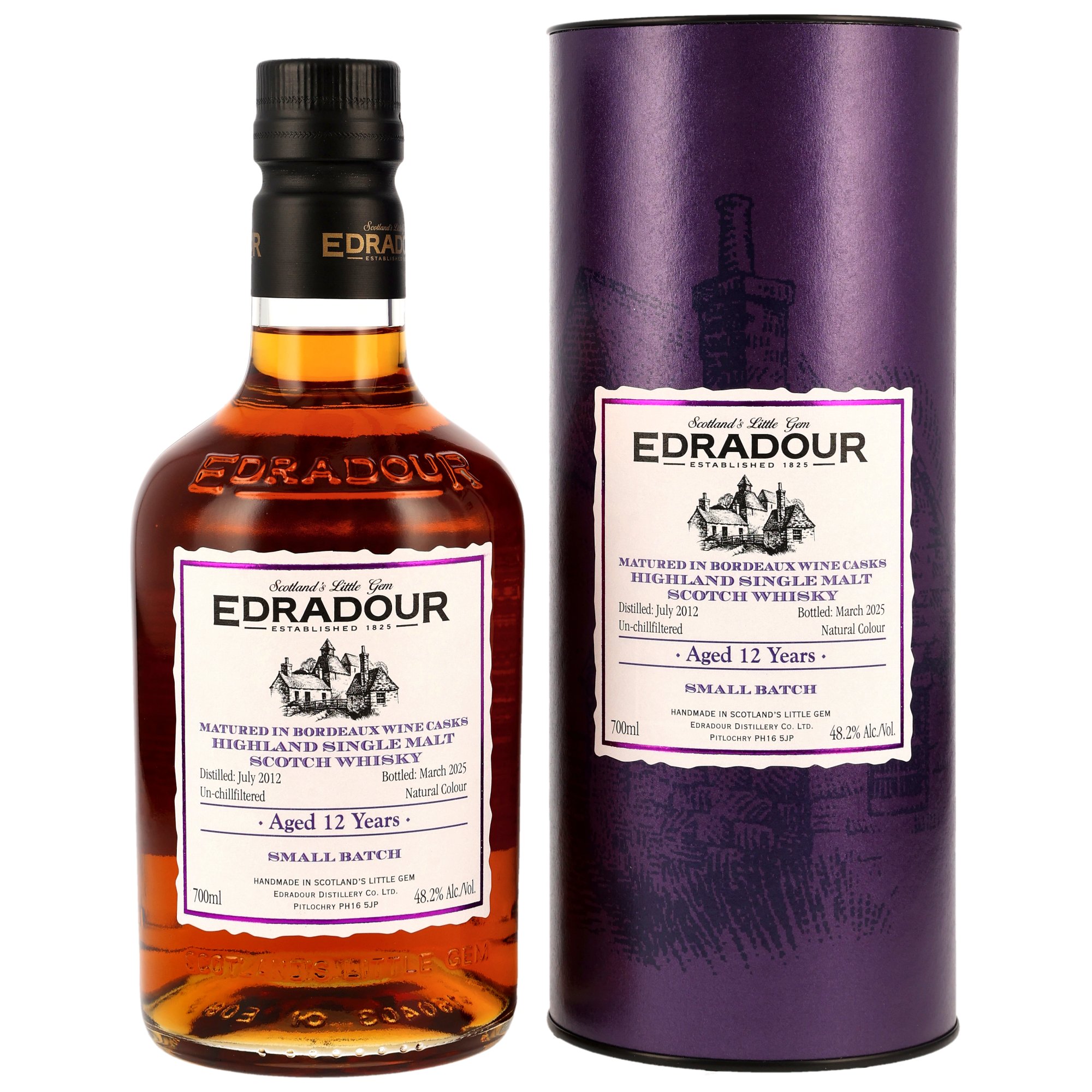 Edradour 2012/2025 - 12 y.o. - Bordeaux Wine Casks Small Batch