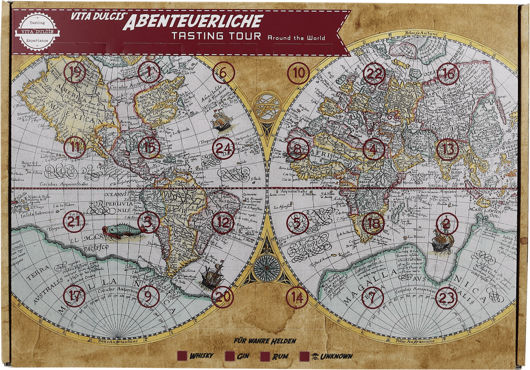 Adventskalender - Gin Weltreise Edition 0,48l.