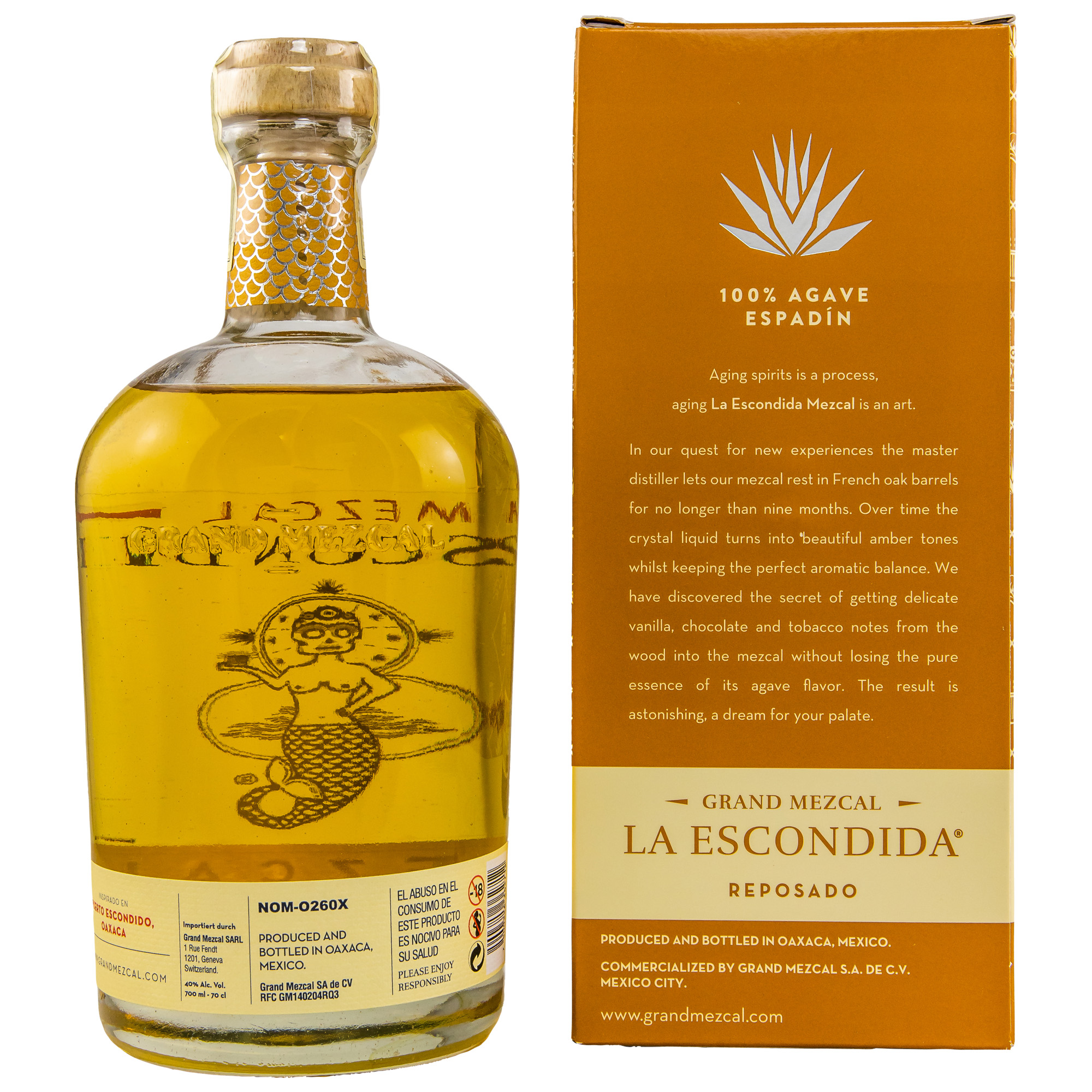 La Escondida Mezcal Reposado 40%