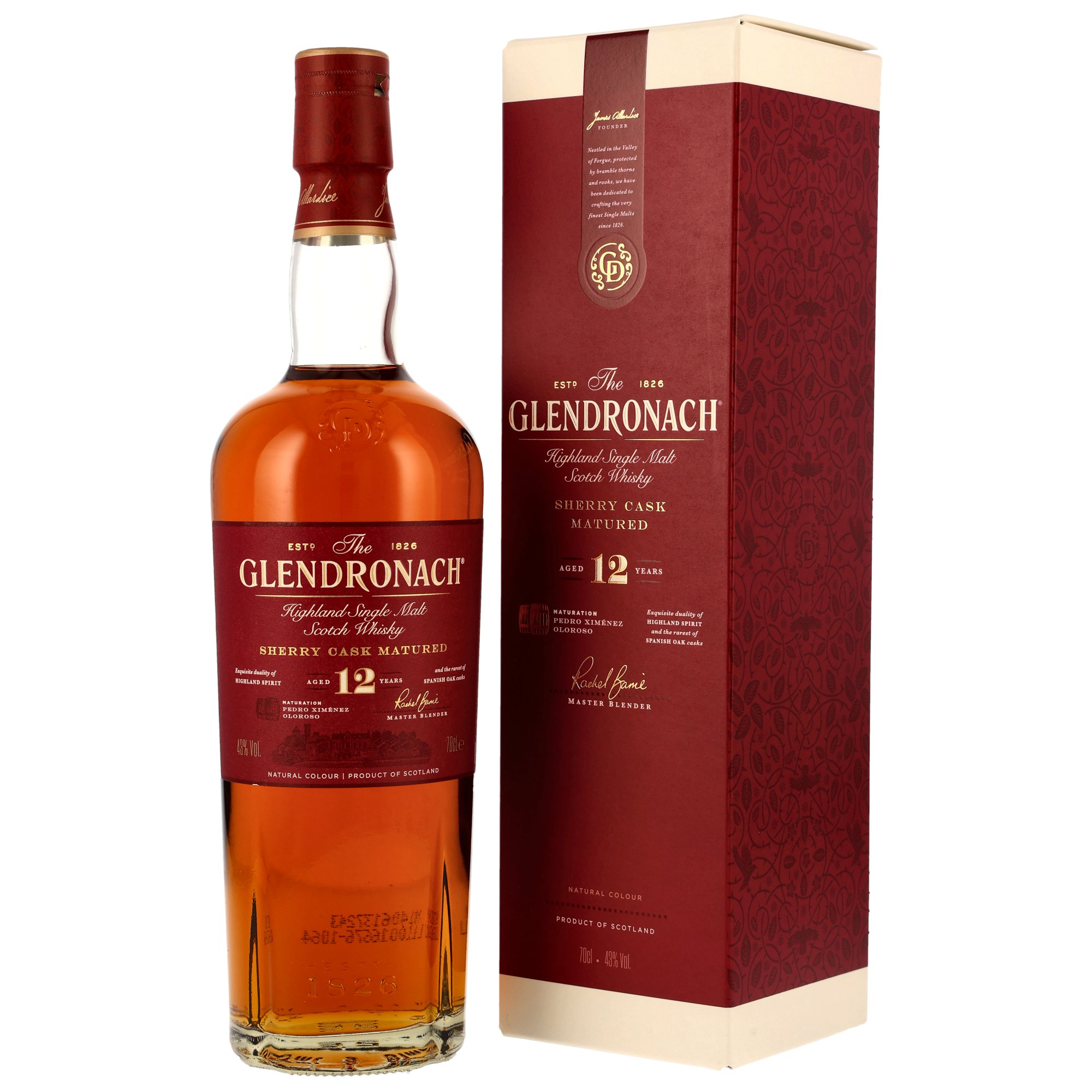 Glendronach 12 y.o. - PX + Oloroso Sherry Casks - in GP 43%
