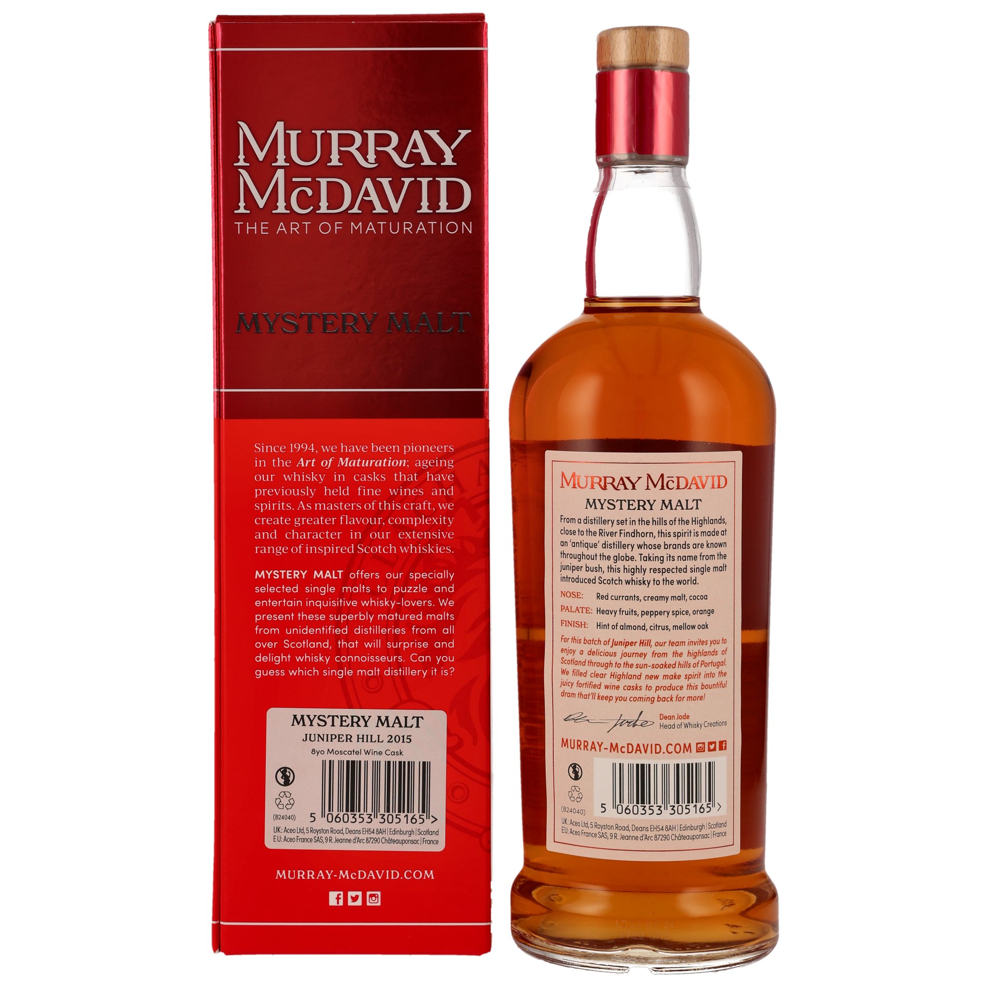 Juniper Hill 2015/2024 - 8 y.o. - Moscatel Wine Cask - Murray McDavid 51,9%