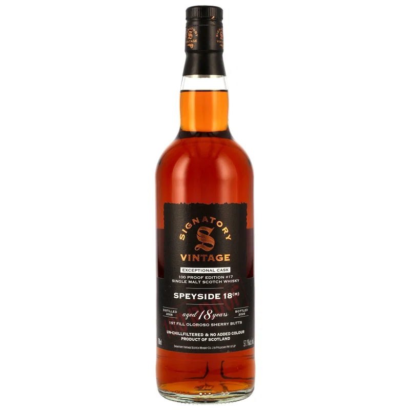 Secret Speyside (M) 2008/2026 - 18 y.o. - Sig 100 PROOF Exceptional Edition #17 57,1%