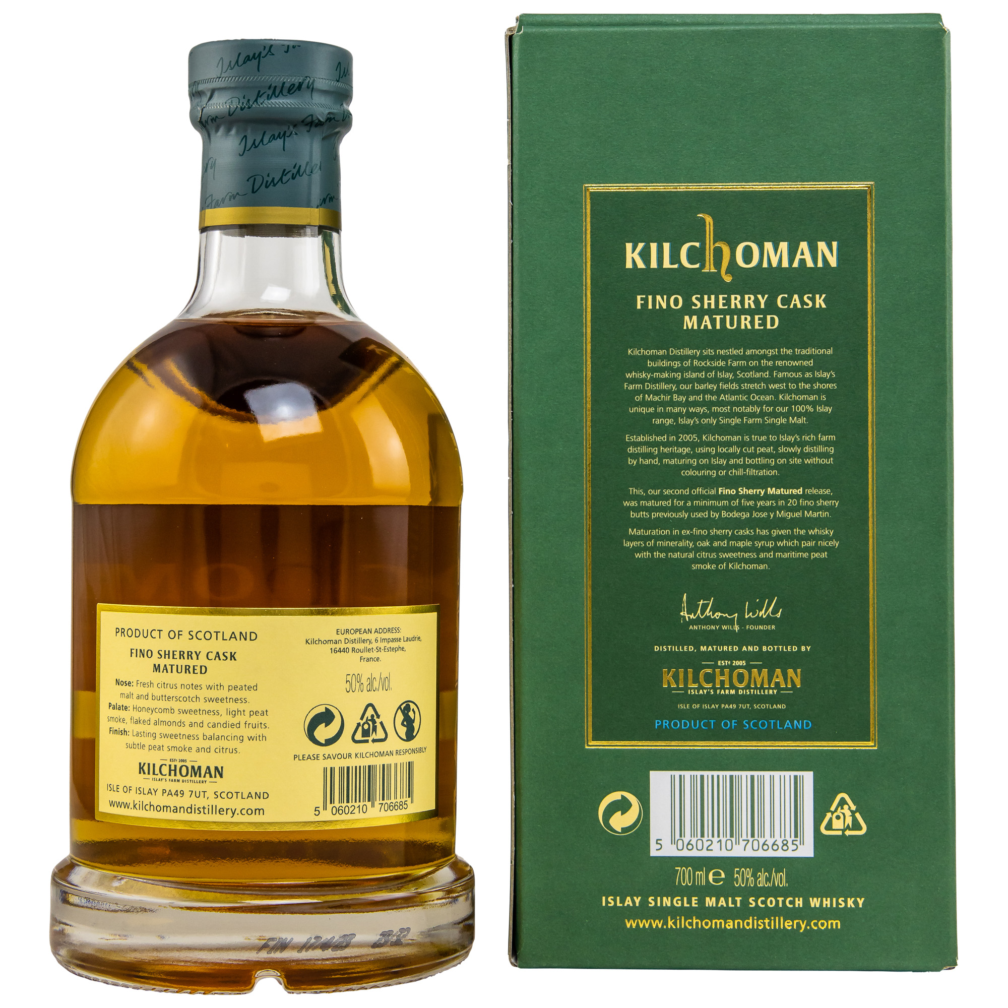 Kilchoman Fino Sherry Cask Matured Limited Edition 50%