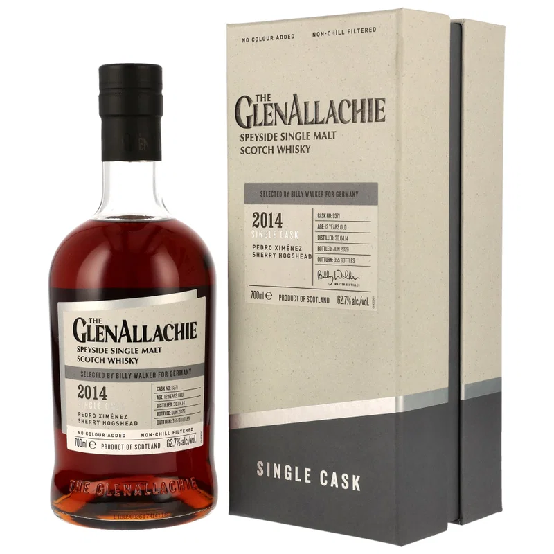GlenAllachie 2014/2026 - 12 y.o. - PX Sherry Hogshead #9371 62,7%
