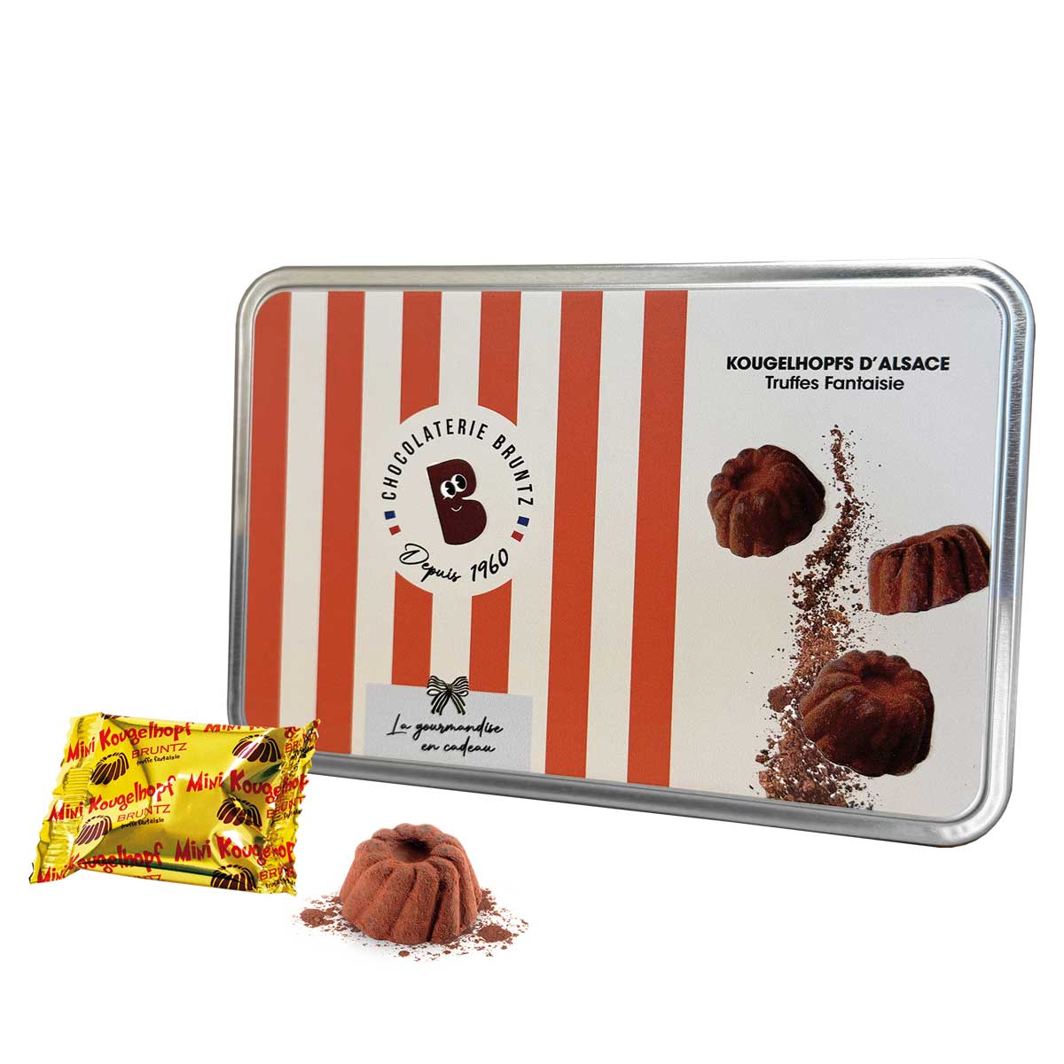 BRUNTZ - Mini-Kougelhopf Kakaokonfekt - Metalldose 100g