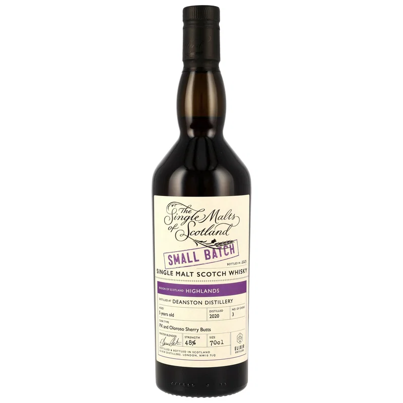 Deanston 2020/2025 - 5 y.o. - PX & Oloroso Sherry Butts - Small Batch (SMoS) 48%