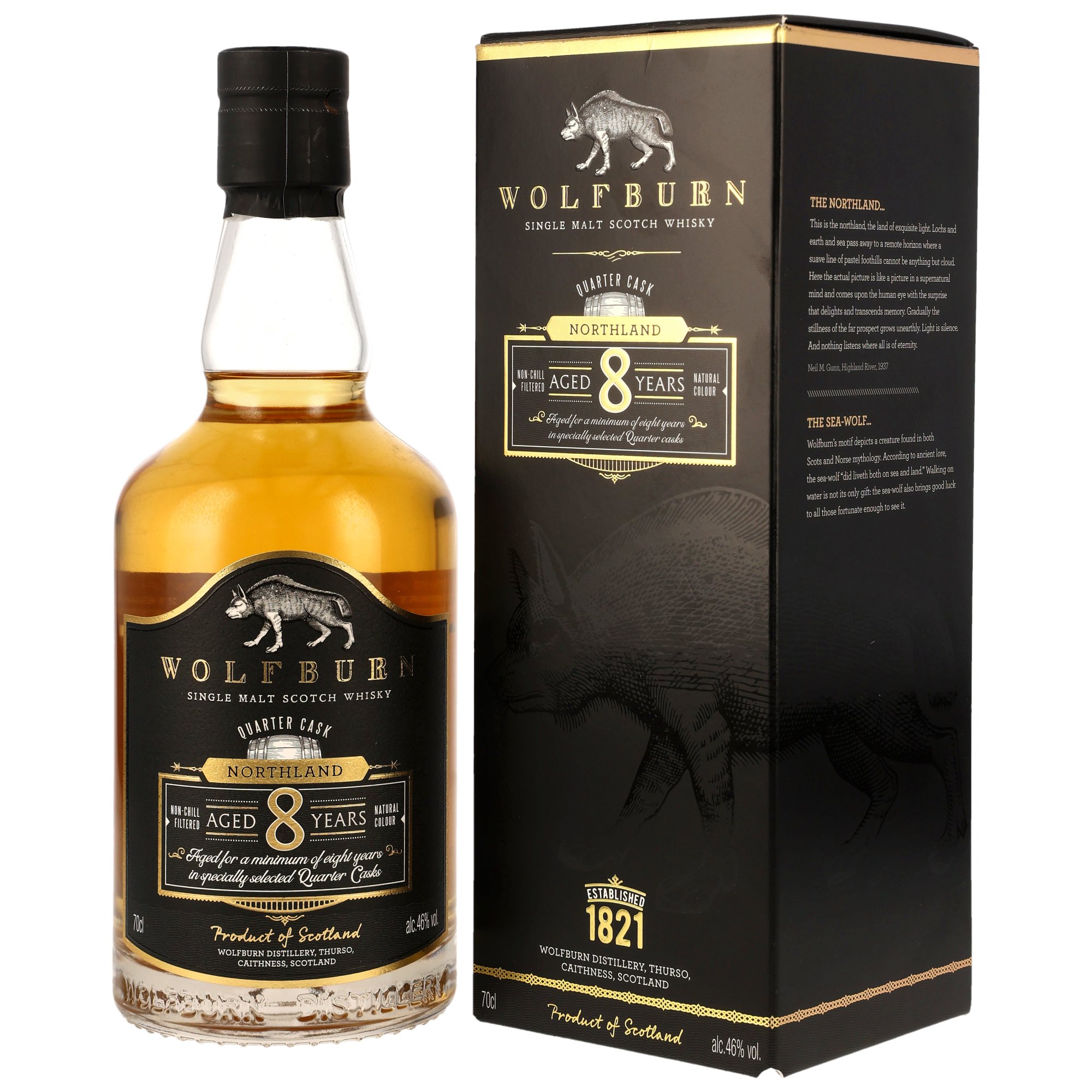 Wolfburn Northland 8 y.o. Quarter Cask - 46%