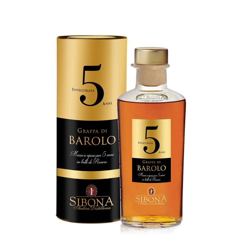 Sibona Grappa - 5 Anni 44% - 0,5l.