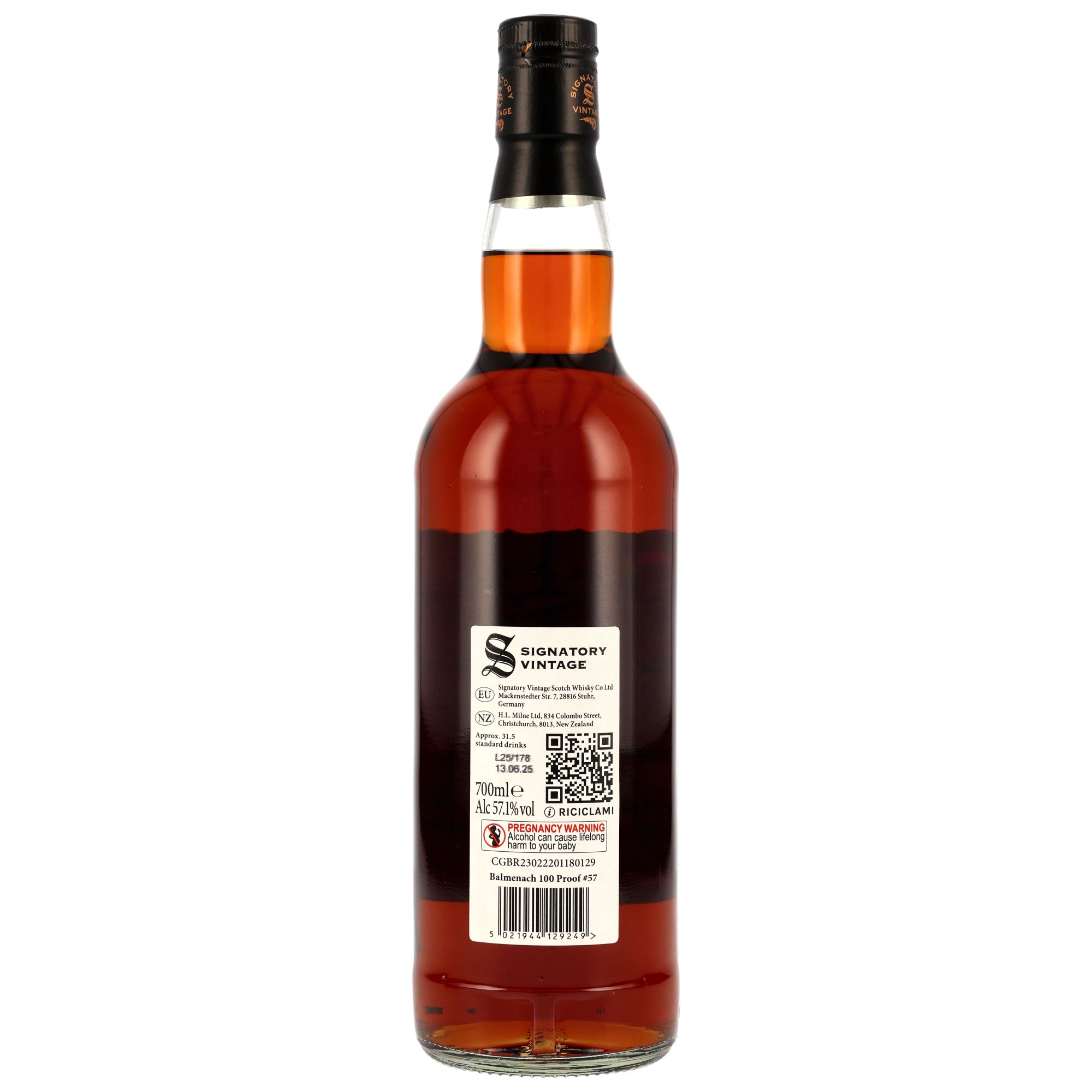 Balmenach 2016/2025 - 9 y.o. - 1st Fill Oloroso Sherry Butts - Signatory 100 PROOF Edition #57