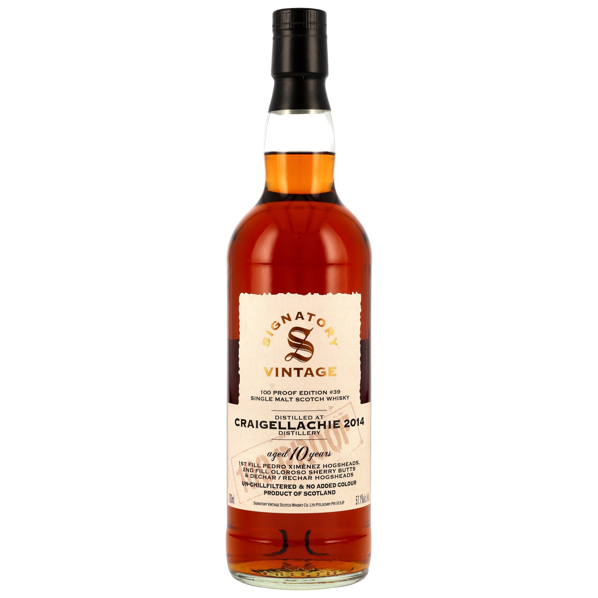 Craigellachie 2014/2025 - 10 y.o. - Signatory 100 PROOF Edition #39 57,1%