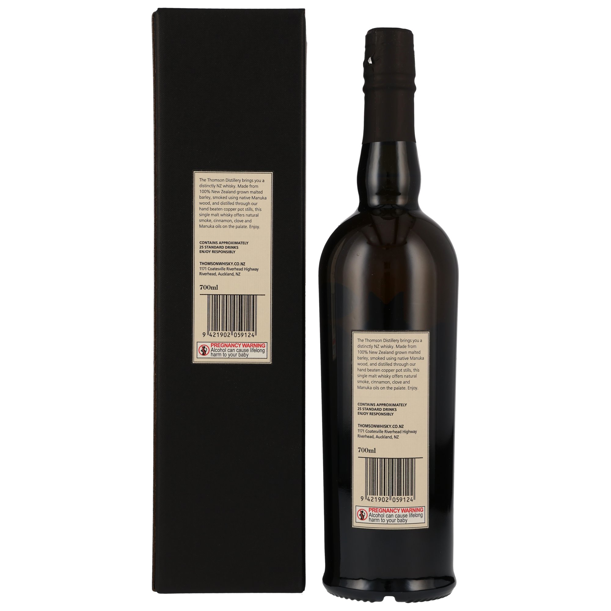 Thomson New Zealand Single Malt Whisky - Manuka Smoke 46%