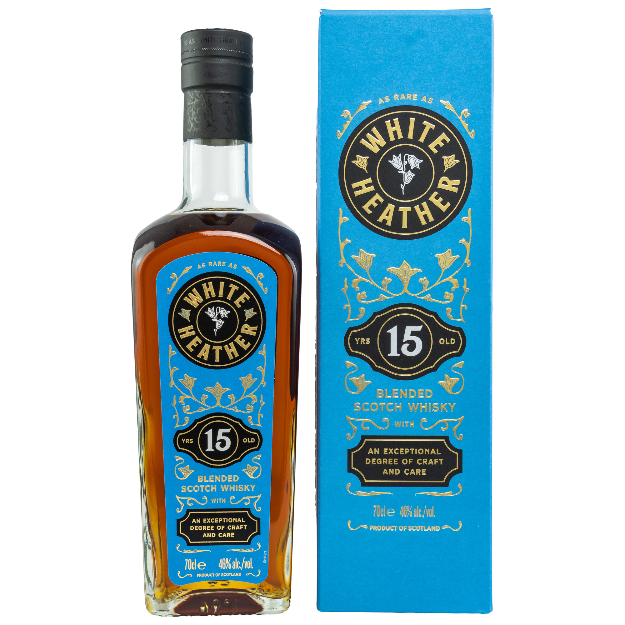 White Heather 15 y. Blended Scotch Whisky by Billy Walker 46%
