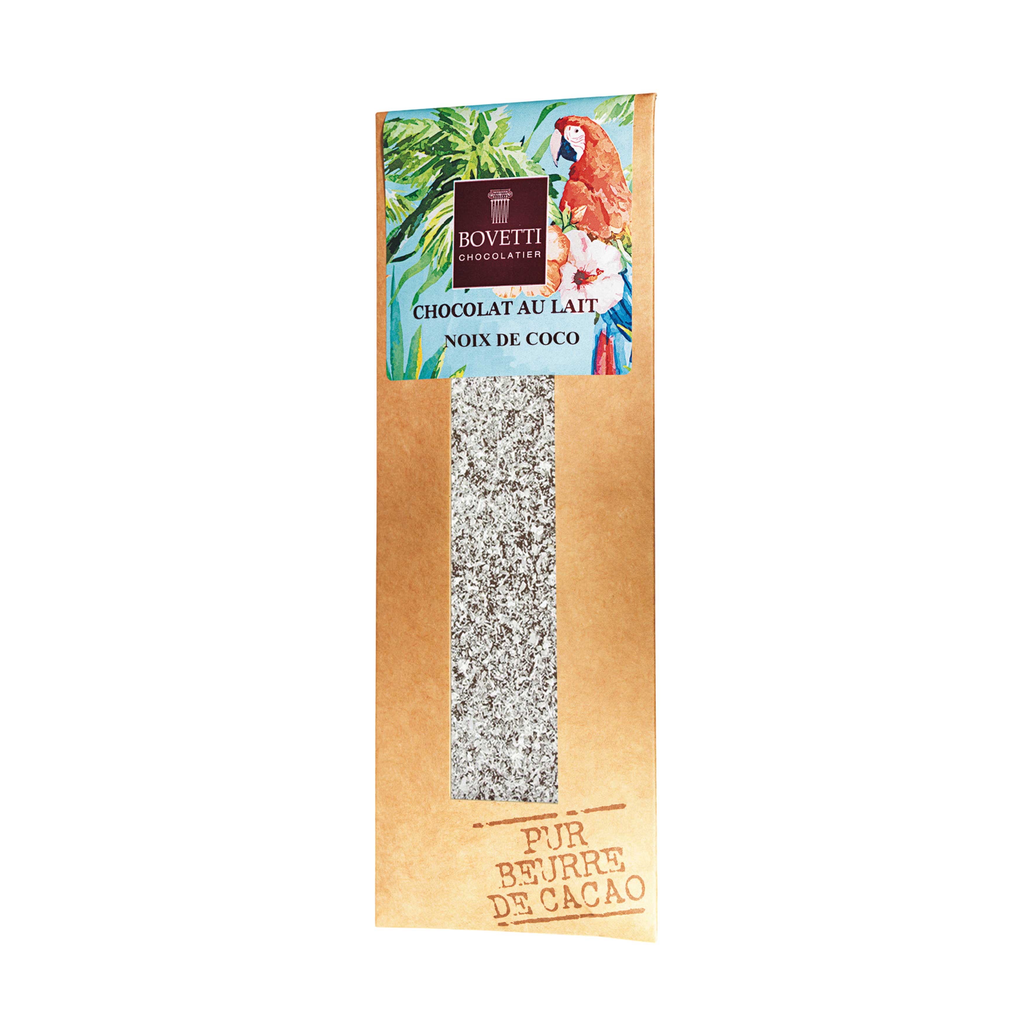 BOVETTI - Milchschokolade 44% - Kokosnuss 50g