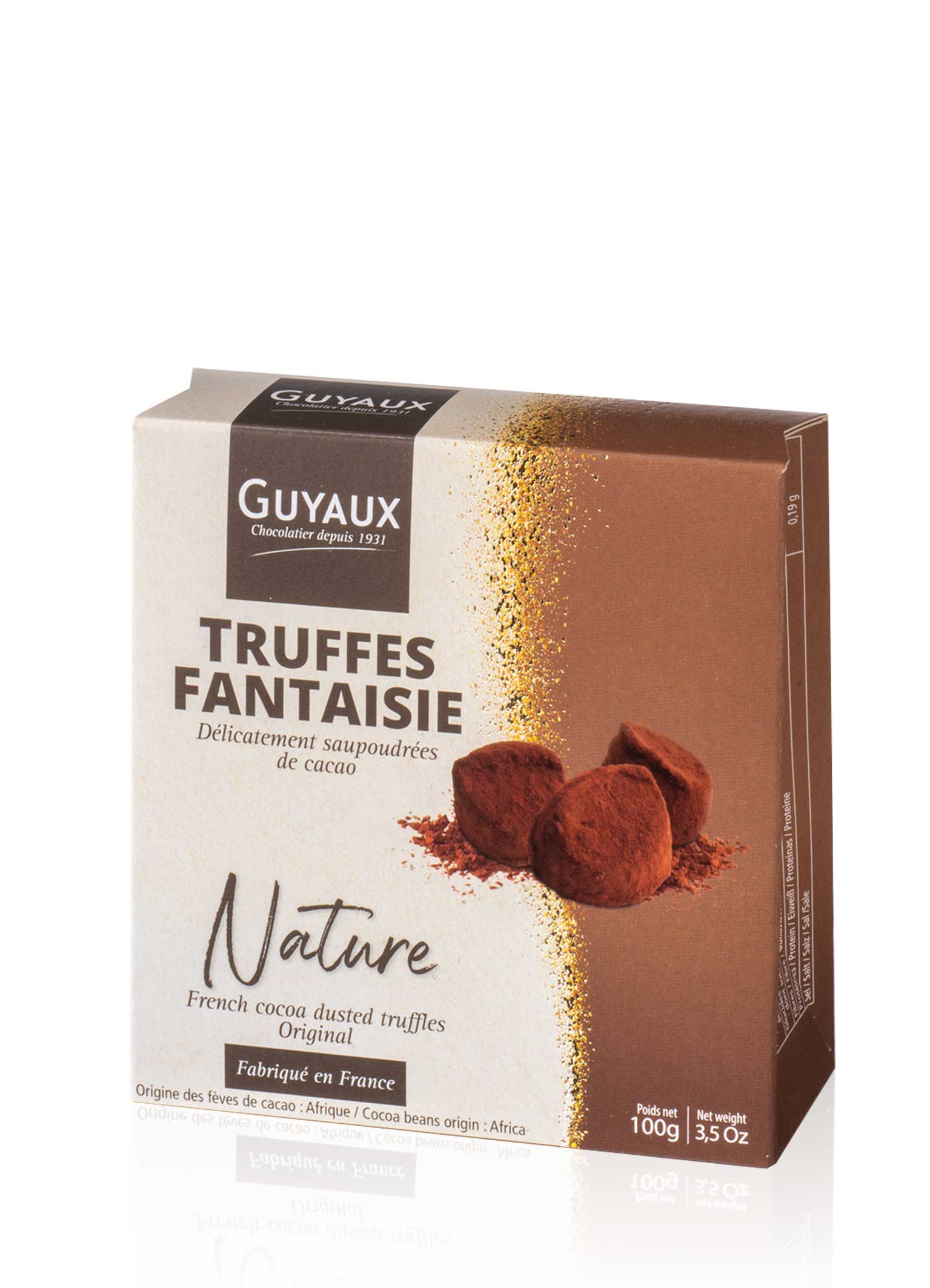 Guyaux - Truffes Fantaisie Kakaokonfekt 100g.