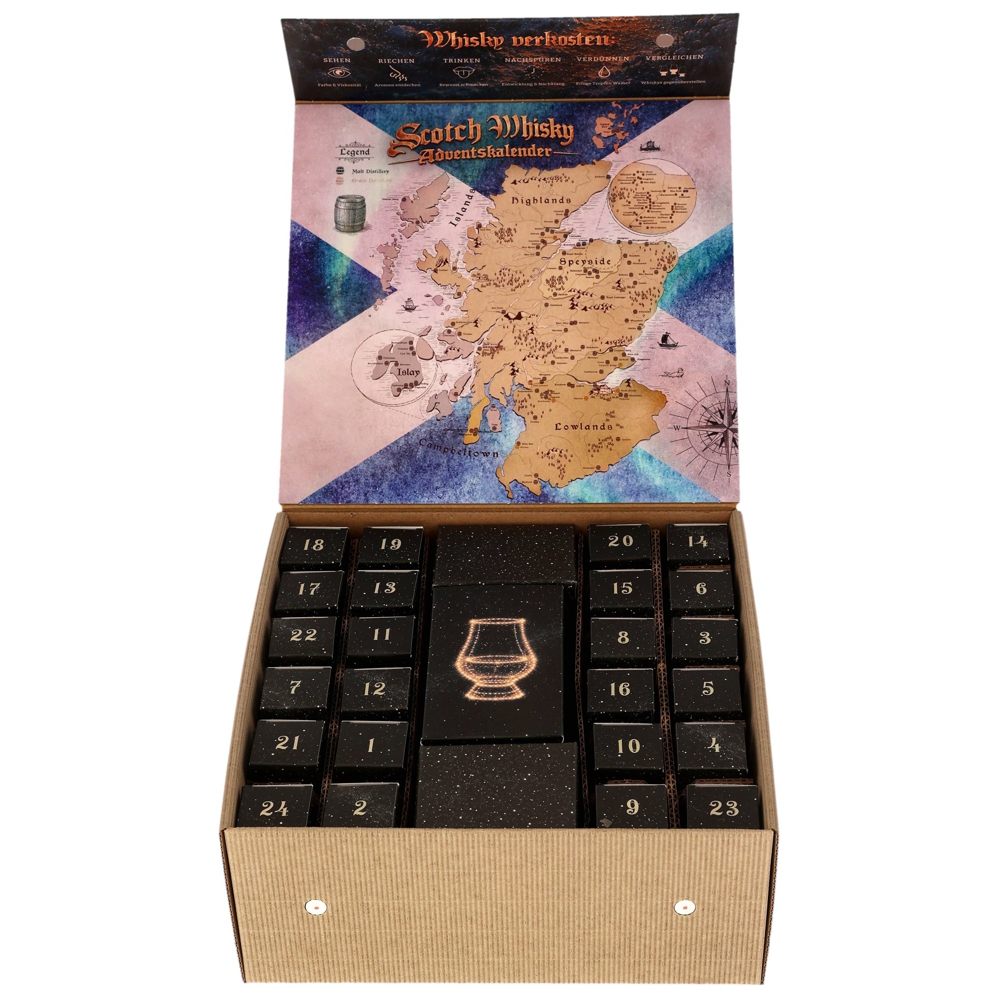 Adventskalender - Scotch - 24 x 0,02l (2026) - mit Begleitheft