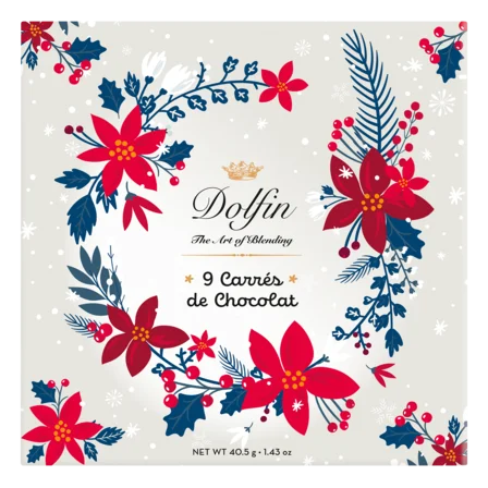 Dolfin Carré - Geschenkbox Carré 9 ,Winter Flower‘