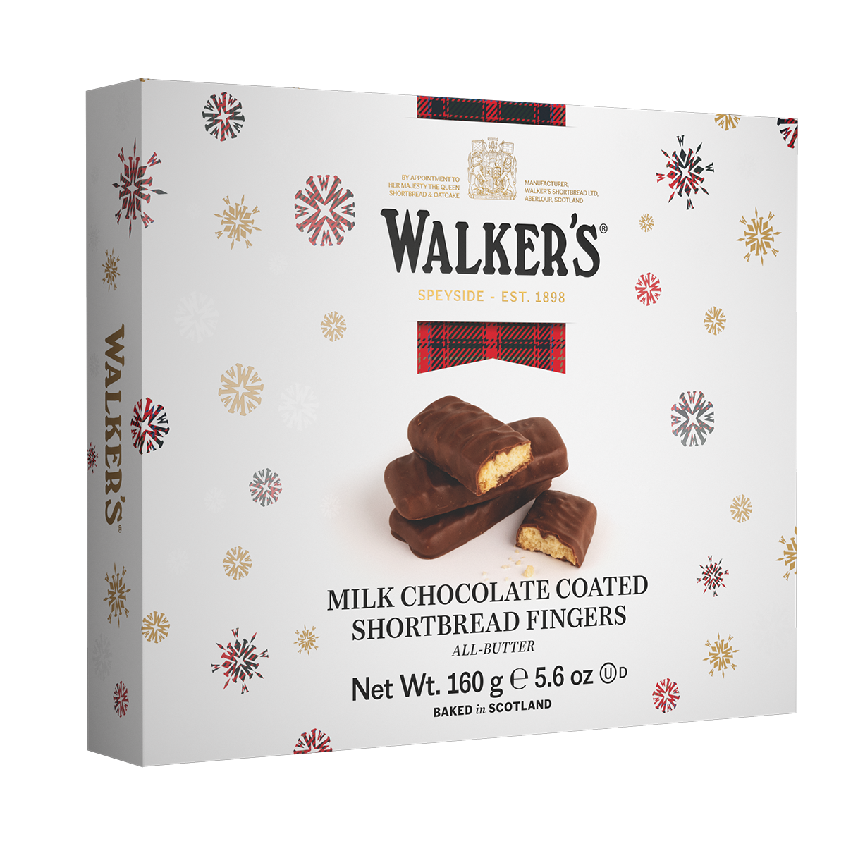 Walkers Shortbread – Milk Chocolate Coated Shortbread Fingers 160g